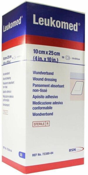 Leukomed 50 Sterile Pflaster 10 X 25 cm