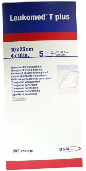 Leukomed Transparent Plus Sterile Pflaster 10x25cm