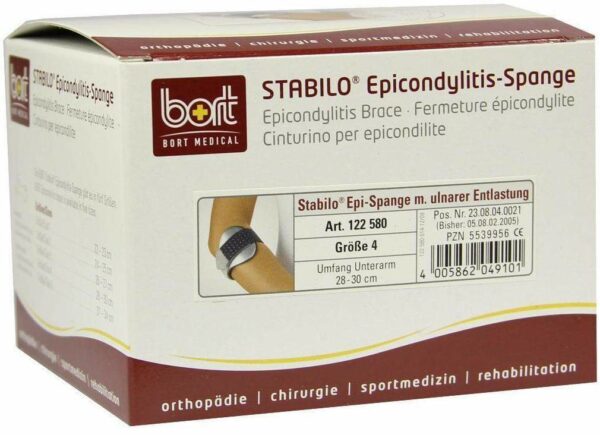 Bort Stabilo Epicondylitis Spange Gr.4 Grau