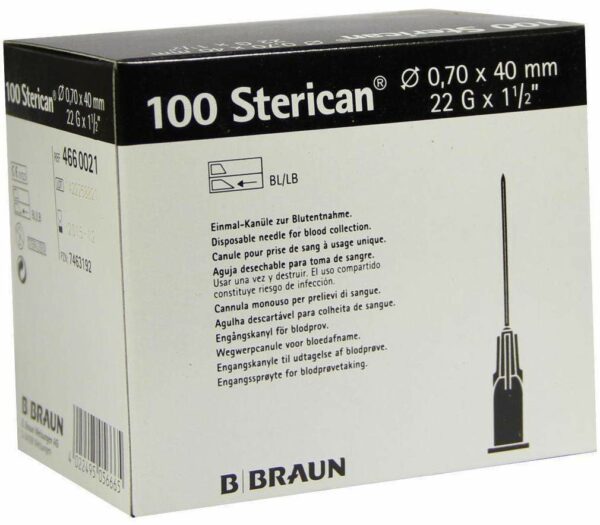 Sterican Kanülen 22 G X 1 1°2  0