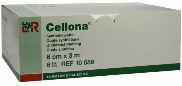 Cellona Synthetikwatte 6 cm X 3 M Rolle 6 Rollen