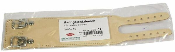 Handgelenkriemen 16 Leder 2 Schnallen Gef