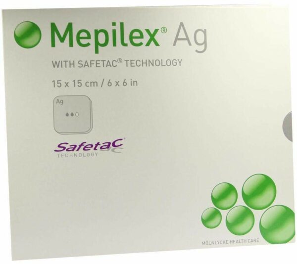 Mepilex AG Verband 15x15cm Steril