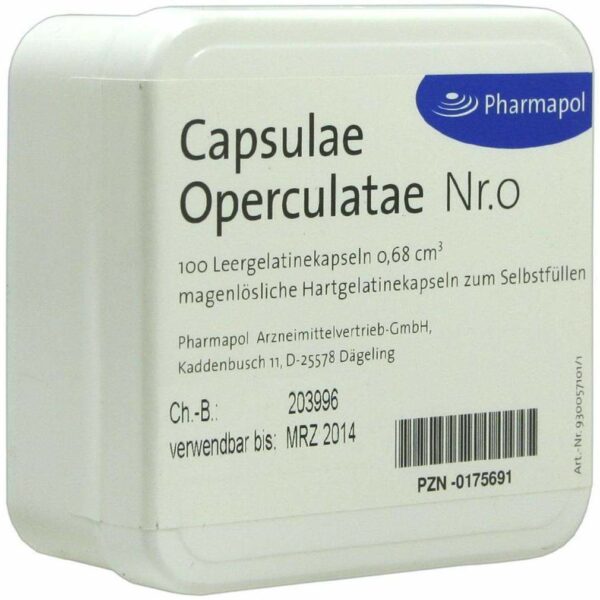 Capsulae Operculatae Kapseln Nr.0 0