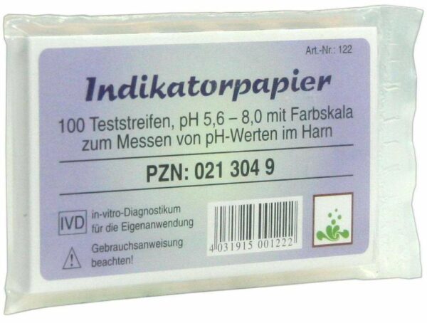 Indikatorpapier 100 Teststreifen