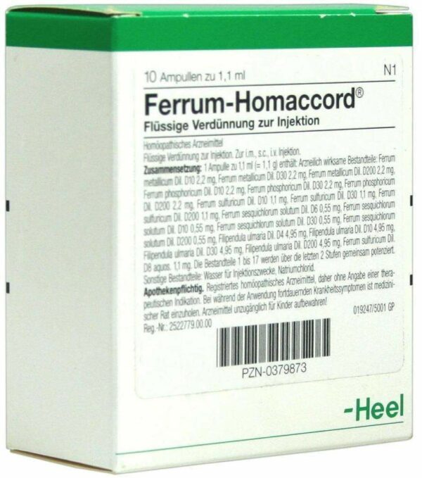 Ferrum Homaccord Ampullen 10 Ampullen