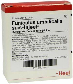 Heel Funiculus Umbilicalis Suis-Injeele 10 Ampullen zu 1