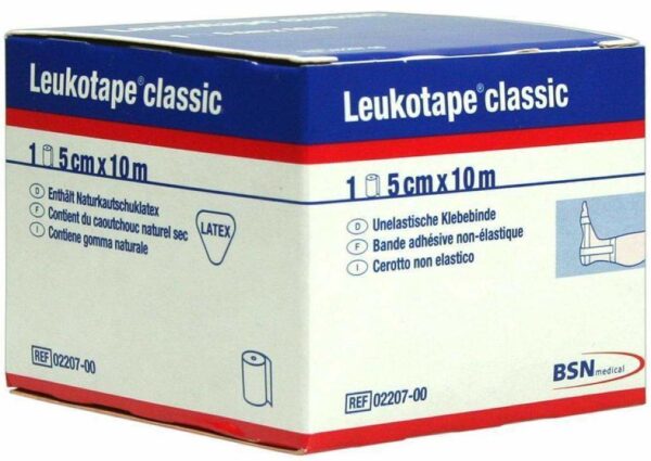 Leukotape Classic 10 M X 5 cm Weiss 1 Verband