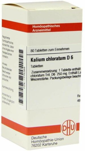 Kalium Chloratum D 6 80 Tabletten