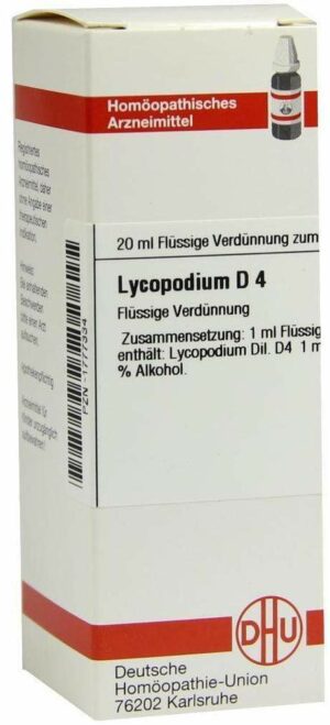 Lycopodium D4 Dhu 20 ml Dilution