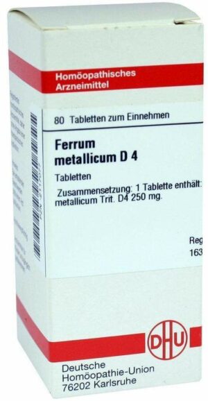 Ferrum Metallicum D4 80 Tabletten