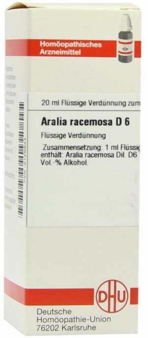 Dhu Aralia Racemosa D6 Dilution