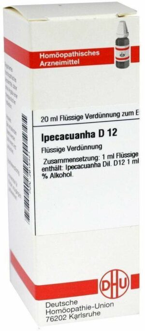 Ipecacuanha D12 Dhu 20 ml Dilution