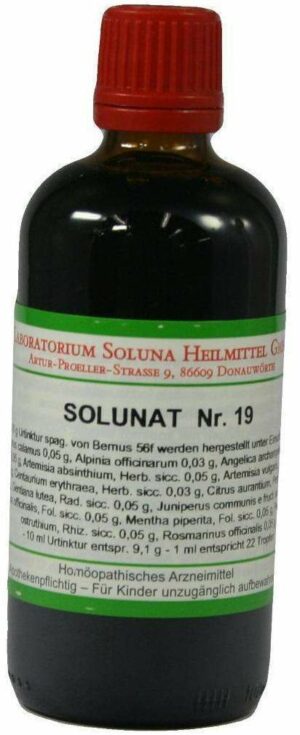 Solunat Nr.19 100 ml Tropfen