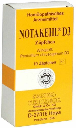 Notakehl D 3 Suppositorien 10 Zäpchen