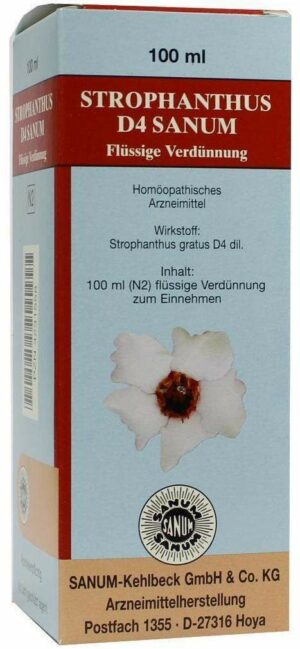 Strophanthus D4 Sanum Tropfen 100ml Flüssige Verdünnung