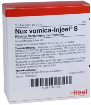 Nux Vomica Injeel S 10 Ampullen