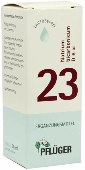 Biochemie Pflüger 23 Natrium Bicarbonicum D6 30 ml Tropfen