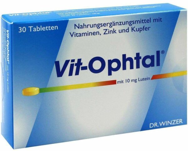 Vit Ophtal Mit 10 mg Lutein 30 Tabletten