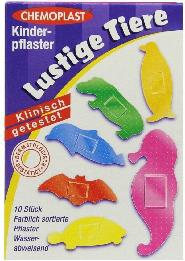 Kinderpflaster Lustige Tiere 10 Pflaster