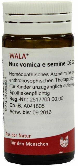 Nux Vomica E Semine D 6 Globuli 20 G