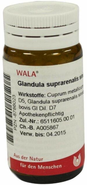 Glandula Suprarenalis Sinistra Cum Cupro Globuli 20 G Globuli