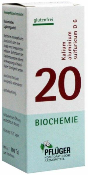 Biochemie Pflüger 20 Kalium Aluminium Sulfuricum D6 100 Tabletten