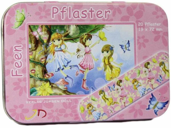 Kinderpflaster Feen Dose 20 Pflaster