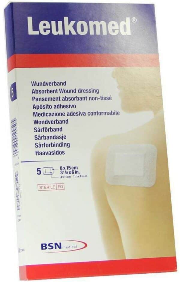 Leukomed 5 Sterile Pflaster 8 X 15 cm