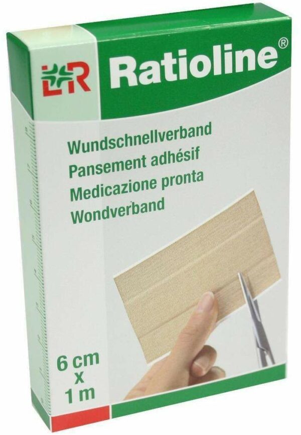 Ratioline Elastischer Wundschnellverband 6 cm X 1 M 1 Packung