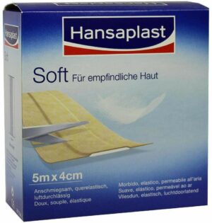 Hansaplast Soft 1 Pflaster 5 M X 4 cm Rolle