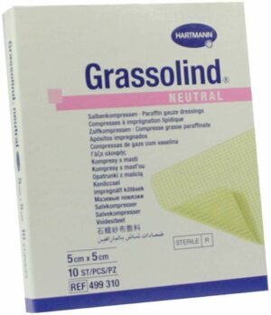 Grassolind Neutral 5 X 5 cm Steril 10 Stück