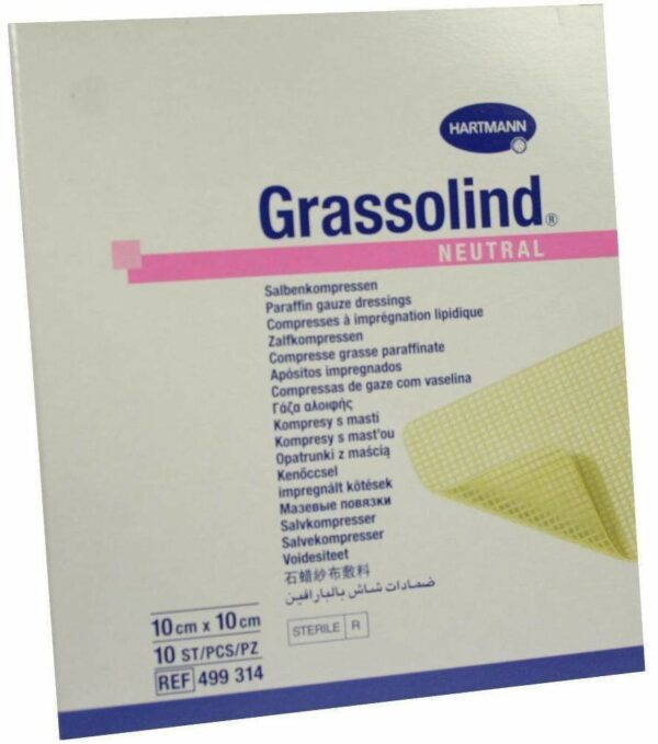 Grassolind Neutral 10 X 10 cm Steril 10 Stück