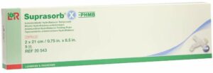 Suprasorb X + Phmb Hydrobalance Tamponade 2x21cm