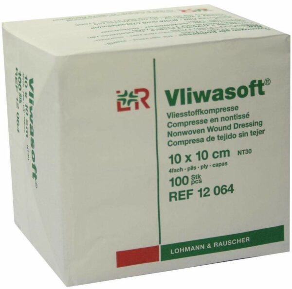 Vliwasoft 100 Vlieskompressen 10 X 10 cm 4 -Lagig