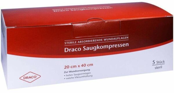 Saugkompressen Steril 20 X 40 cm Draco 5 Kompressen