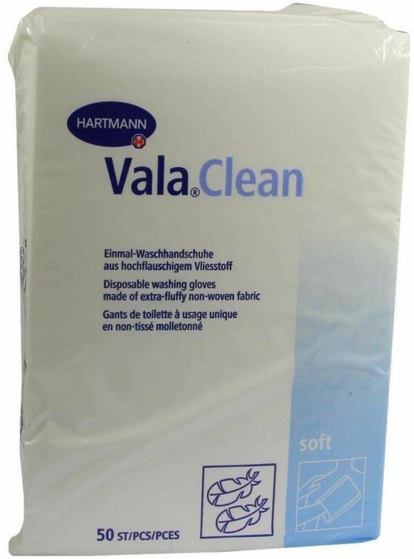 Valaclean Soft Einmal Waschhandschuhe 50 Stück