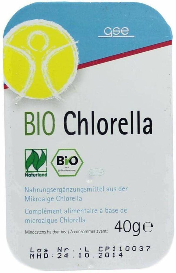 Chlorella 500 mg Bio Naturland 80 Tabletten