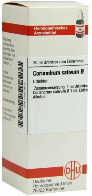 Coriandrum Sativum Urtinktur = D1 20 ml Dilution