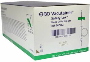 Bd Vacutainer Safety Lok 21 G 18 cm Blutentnahme Set 50 Kanüle