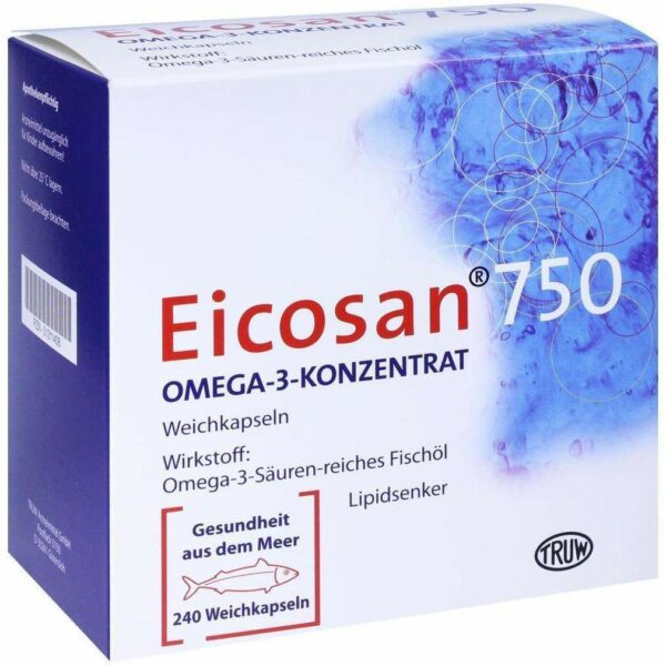 Eicosan 750 Omega 3 Konzentrat Kapseln 240 Kapseln