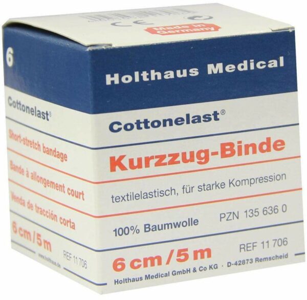 Kurzzugbinde Cottonelast 5mx6cm 1 Binde