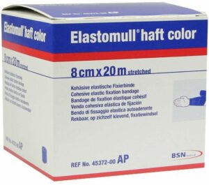 Elastomull Haft Color 20mx8cm Blau Fixierbinde