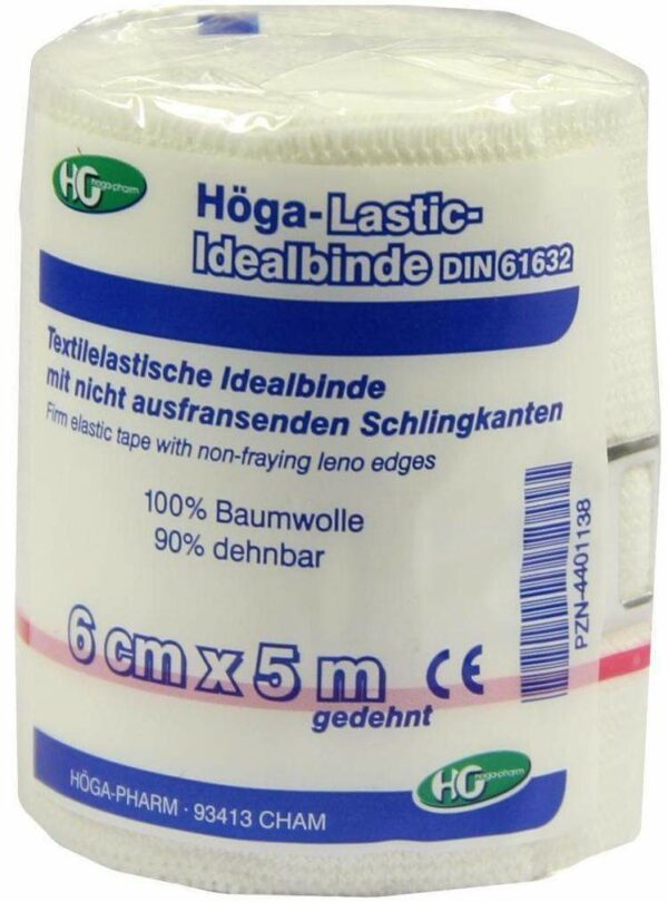 Höga Lastic Idealbinde 6cm X 5m Mit Cellophan