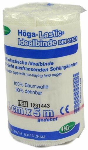 Höga Lastic Idealbinde 8cmx5m Mit Cellophan