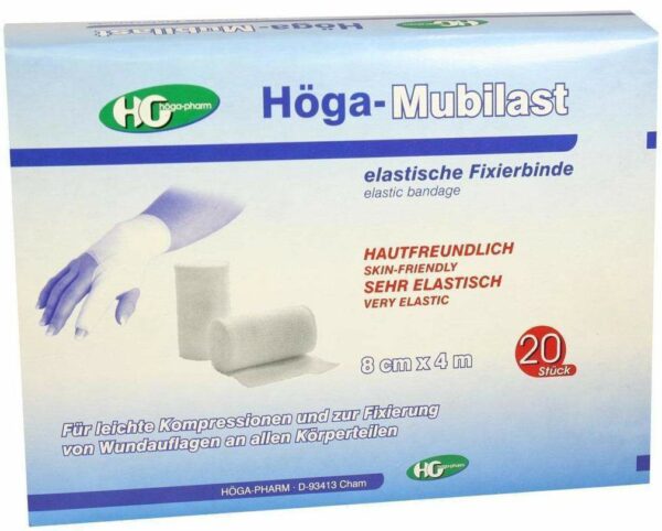 Höga Mubilast Fixierbinde 8cmx4m Ohne Cellophan