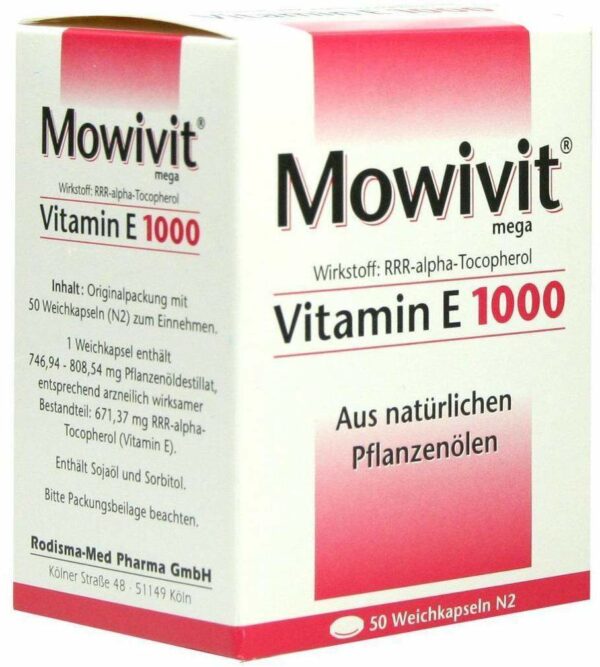 Mowivit Vitamin E 1000 50 Kapseln