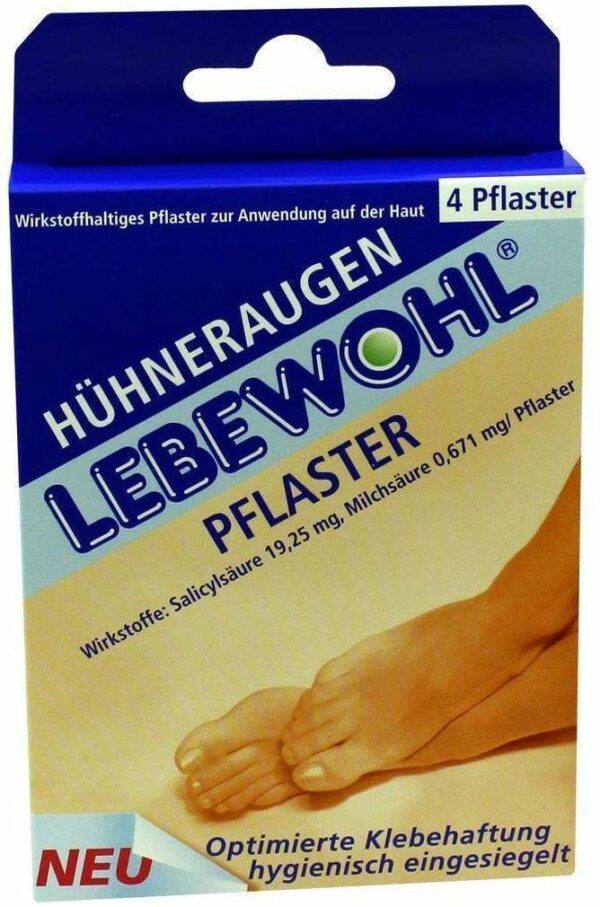 Lebewohl Hühneraugenpflaster Normal 4 Pflaster