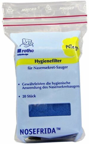 Nasensekretsauger Hygienefilter Nosefrida  20 Stück