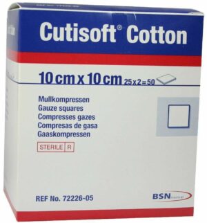 Cutisoft Cotton Kompresse10x10cm Steril